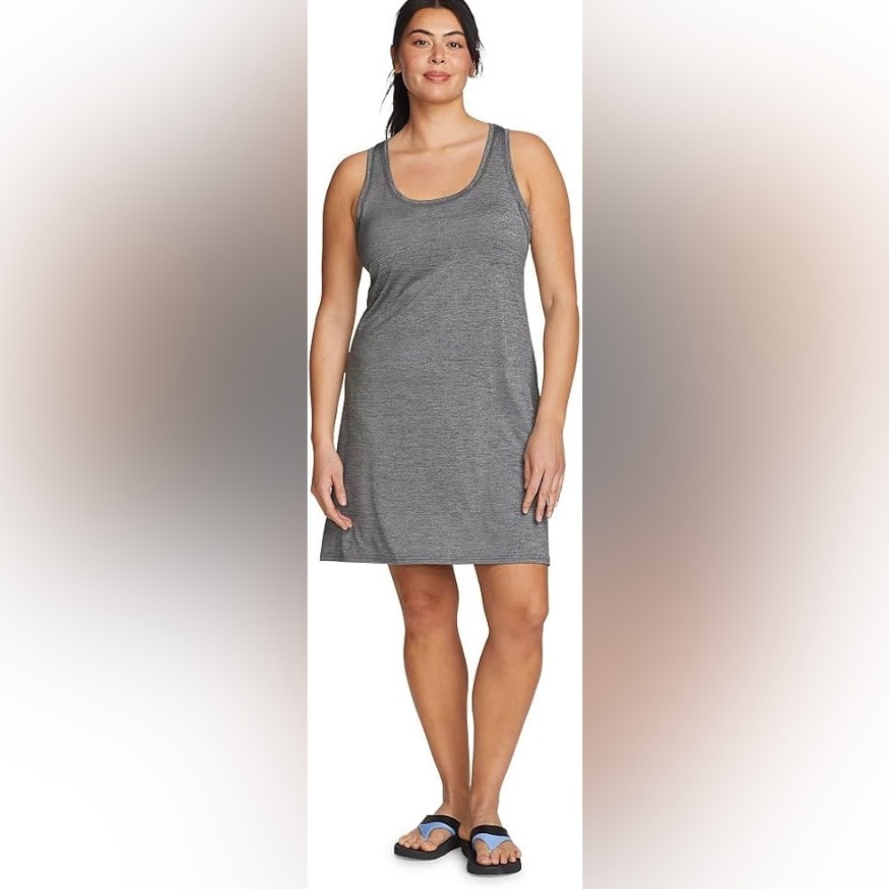 Eddie Bauer Resolution Tank Dress, Gray, size Small, NWT